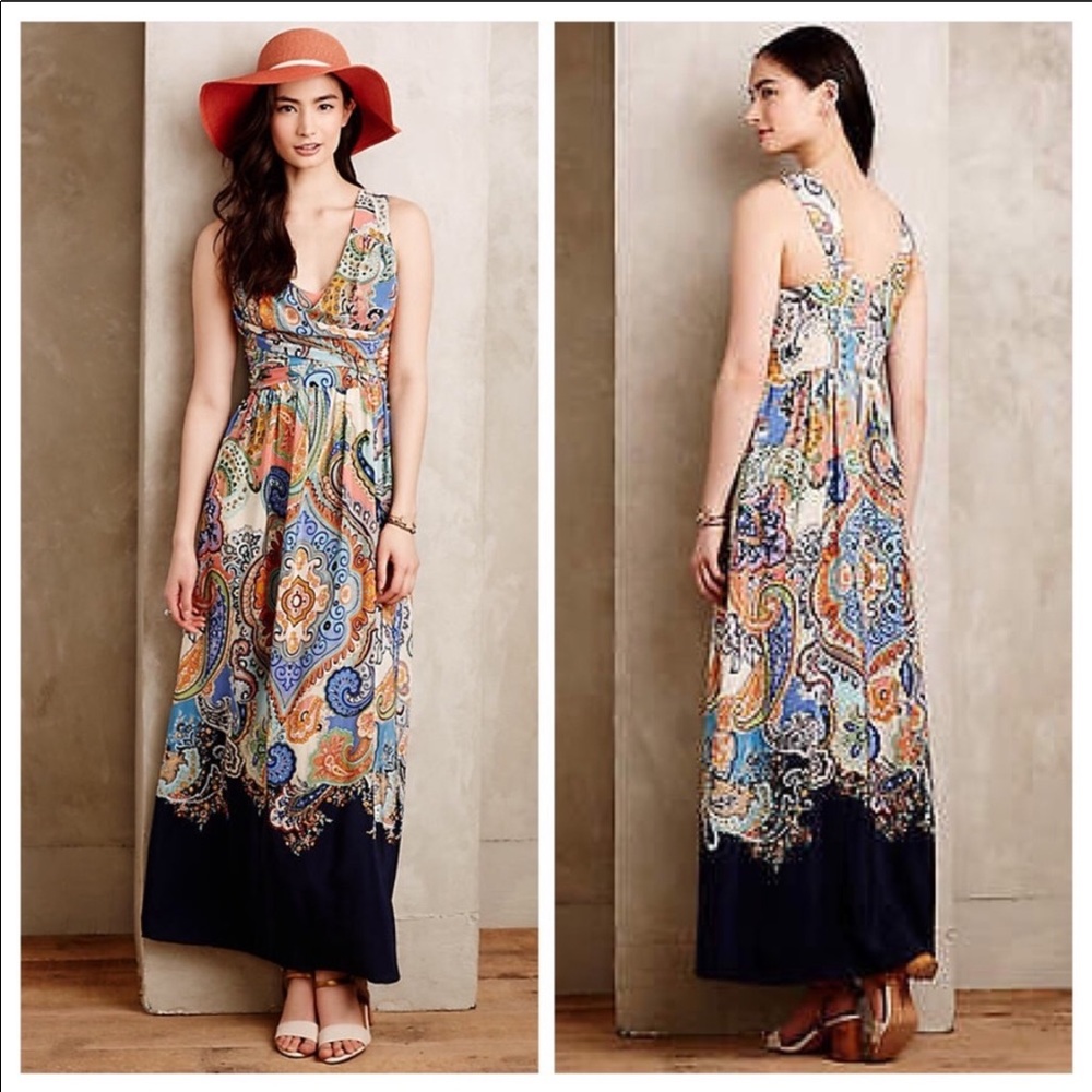 Maeve/ Anthropologie maxi dress